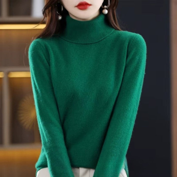 Womens Wool Turtleneck Sweater