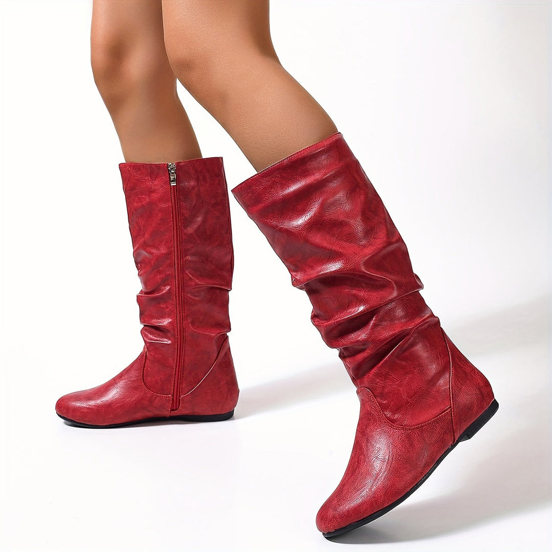 Zip Front Boots