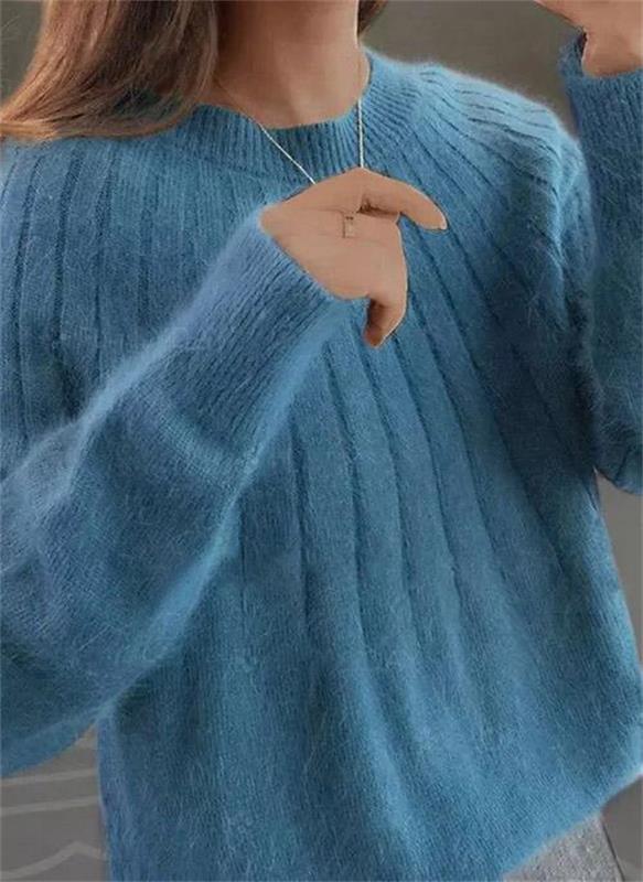Womens Cashmere Knit Crew Neck Jumper