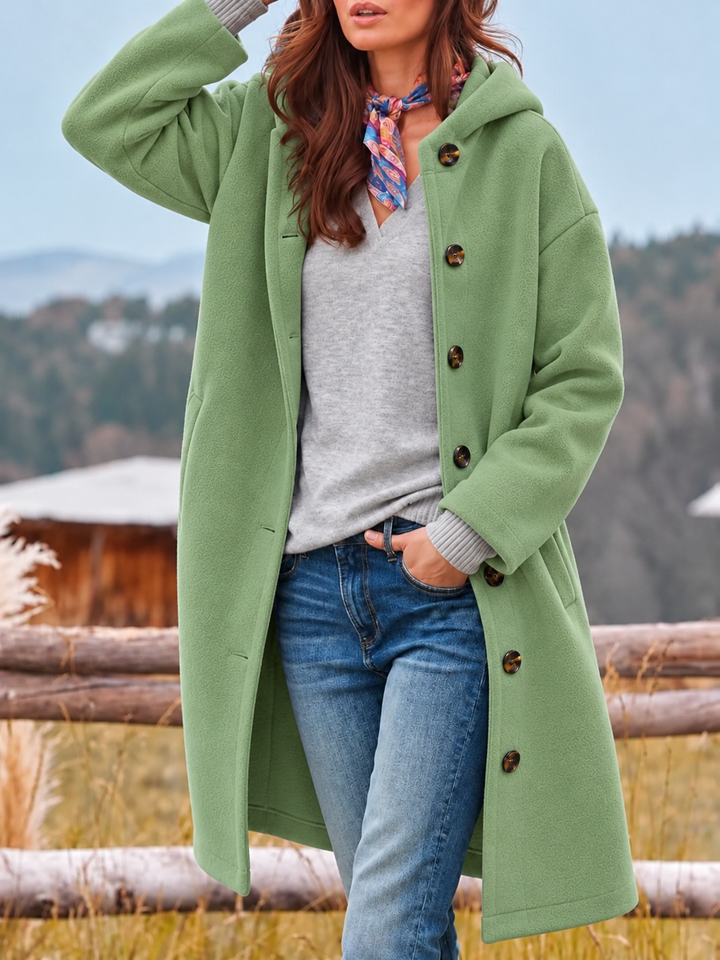 Womens Lightweight Hooded Longline Coat
