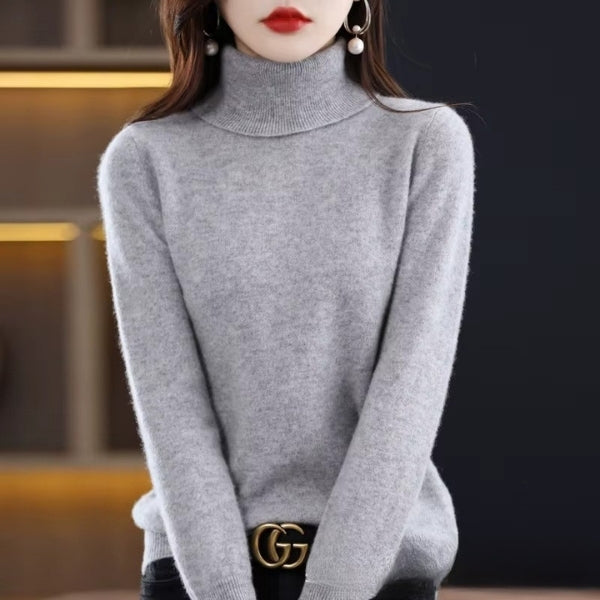 Womens Wool Turtleneck Sweater