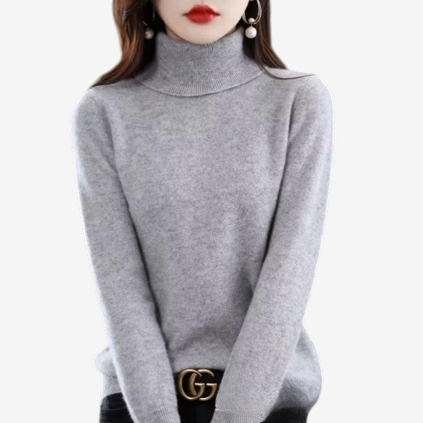 Womens Wool Turtleneck Sweater
