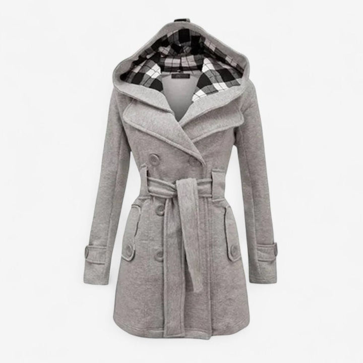 Long Sleeve Hooded Trench Coat