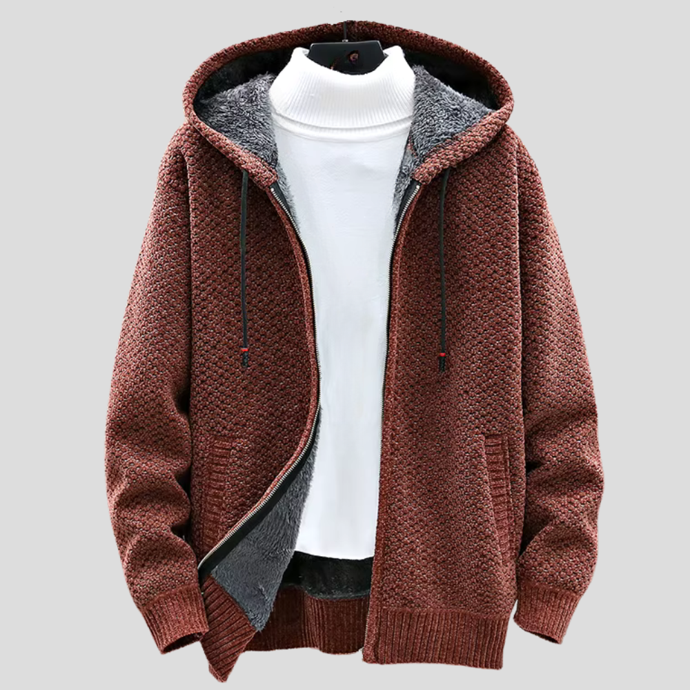 Mens Hooded Knitted Everyday Regular Fit Shirt