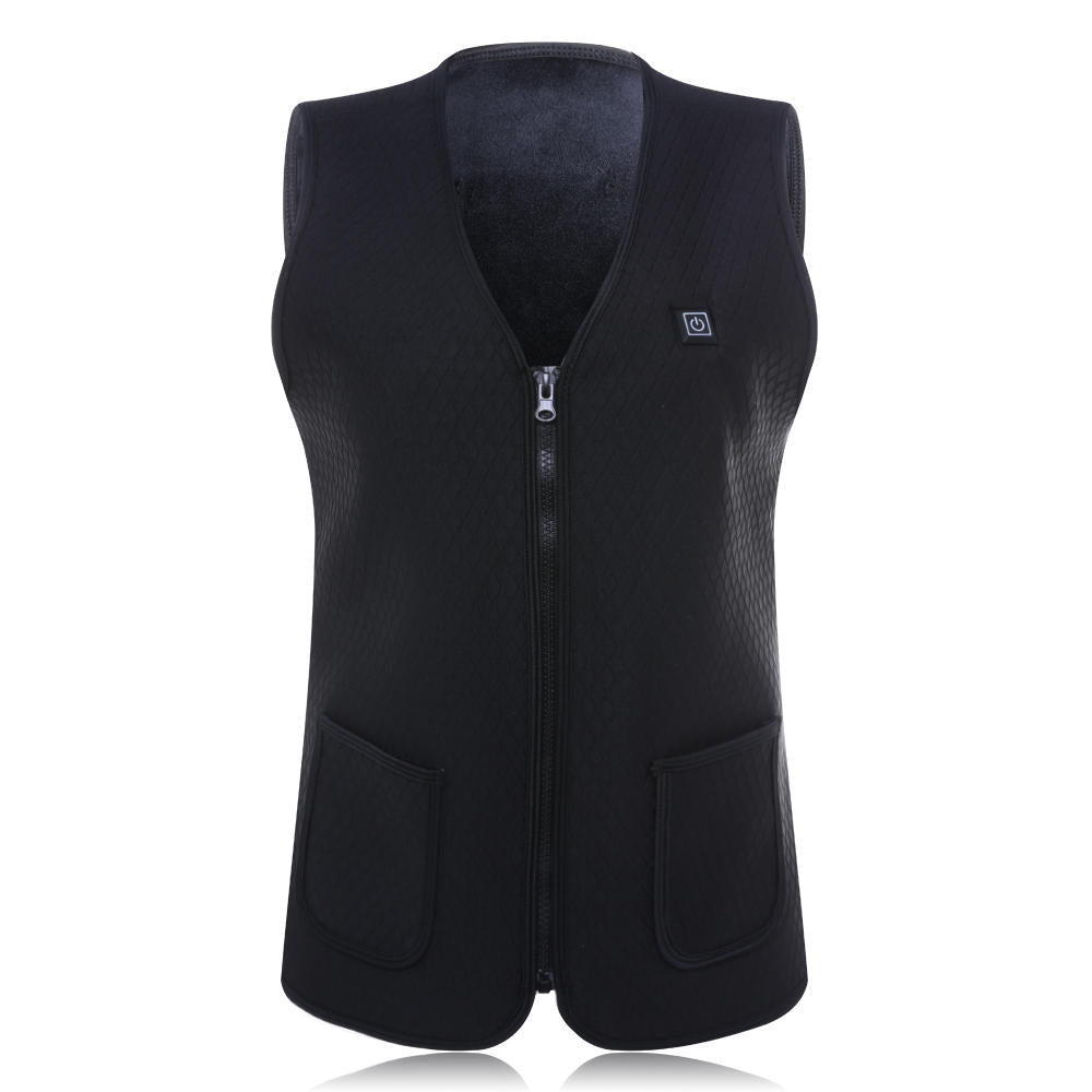 Mens Heated Slim Fit Zip Gilet