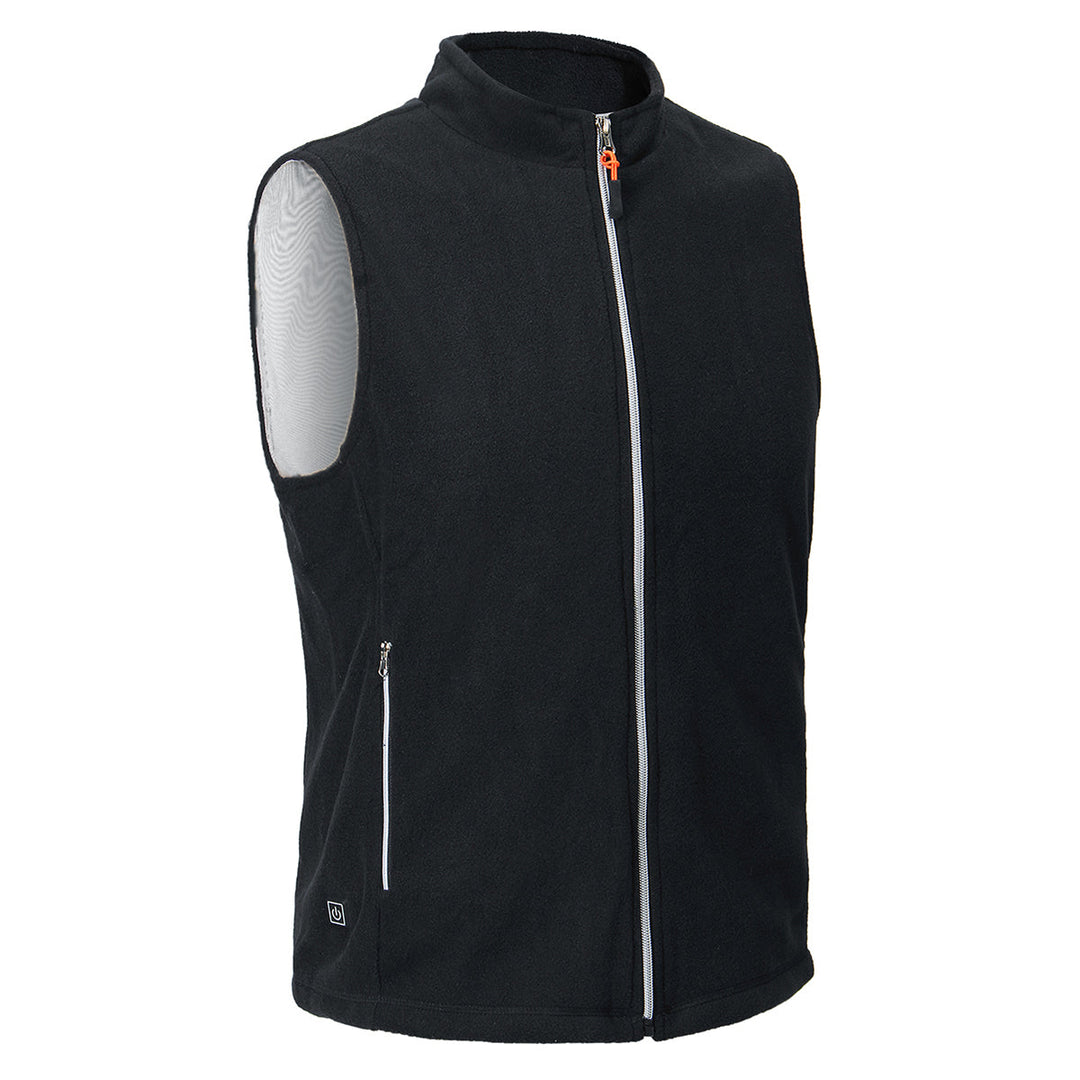 Mens Heated Fleece Zip Gilet