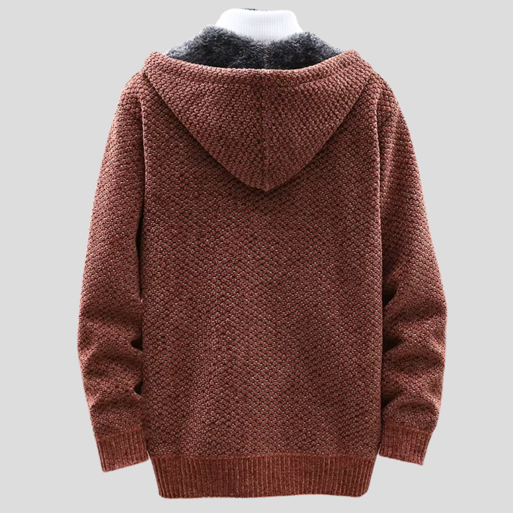 Mens Hooded Knitted Everyday Regular Fit Shirt