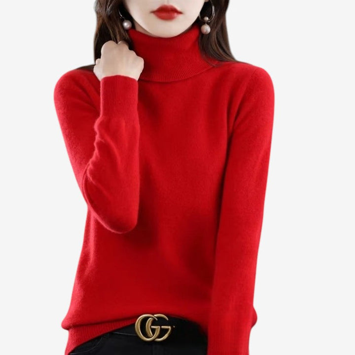 Womens Wool Turtleneck Sweater