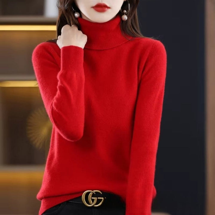 Womens Wool Turtleneck Sweater