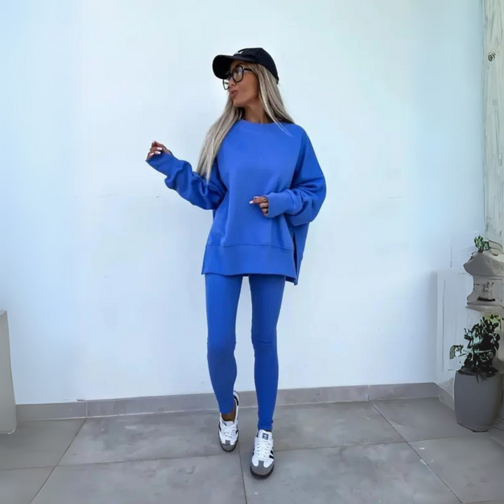 Greta | Casual Long Sleeve Sweatshirt and Pants Set