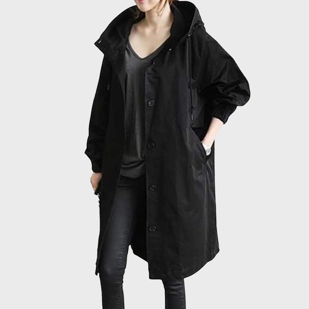 Knitted Longline Waterproof Jacket