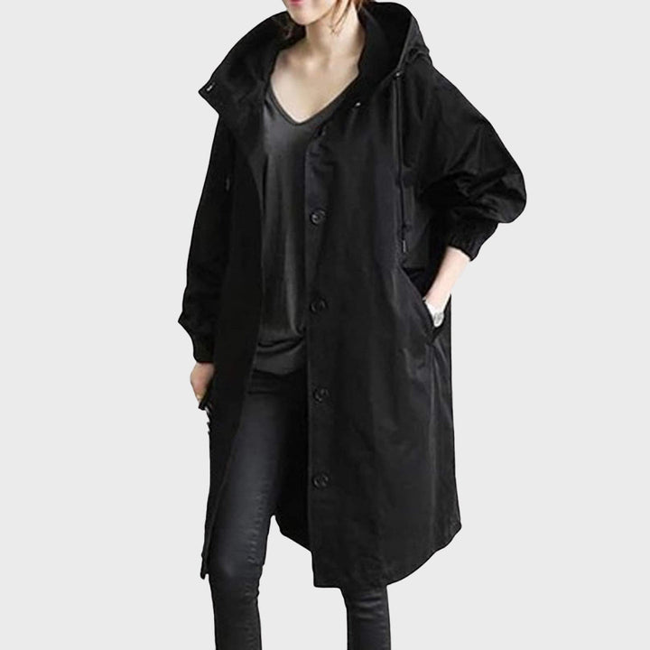 Knitted Longline Waterproof Jacket