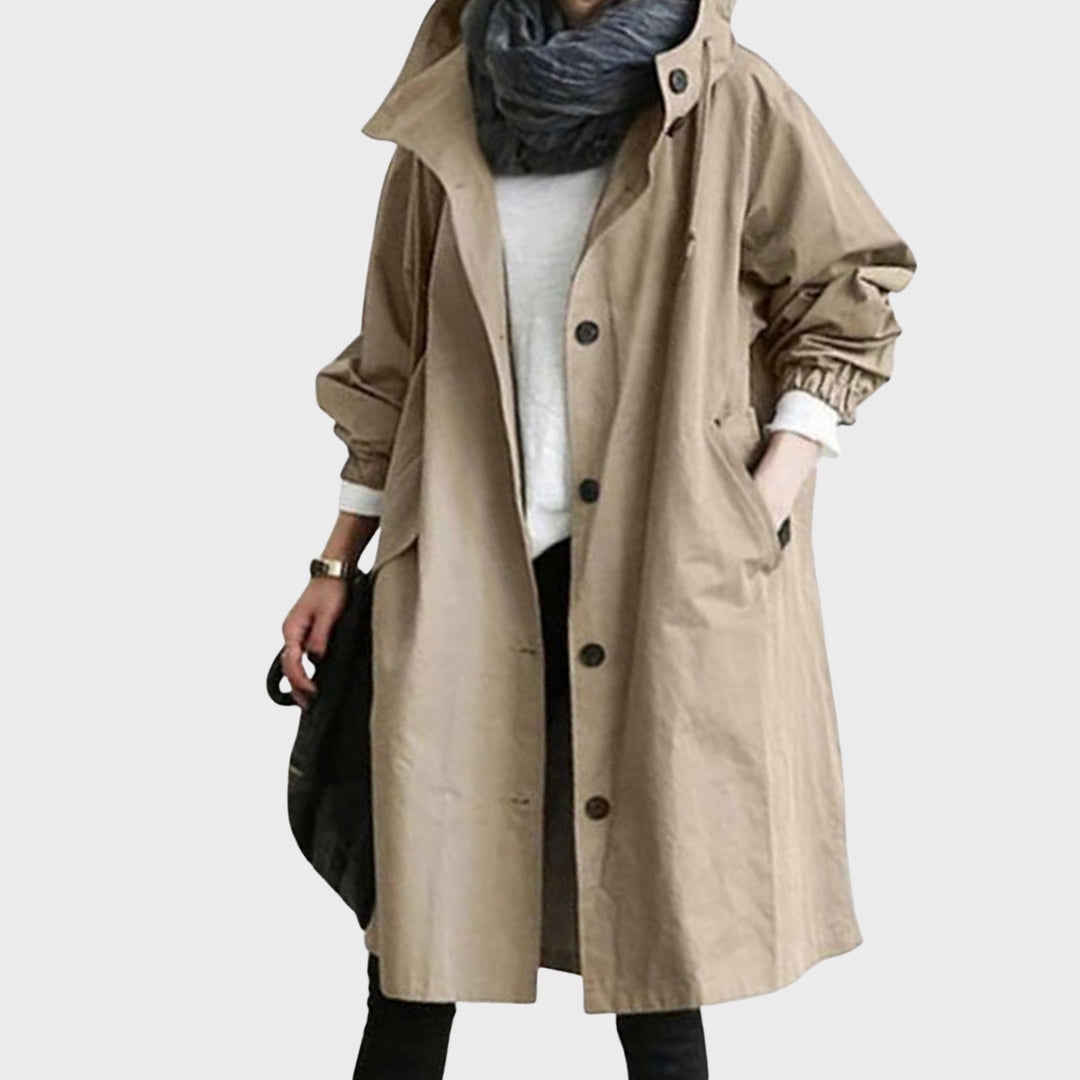 Knitted Longline Waterproof Jacket