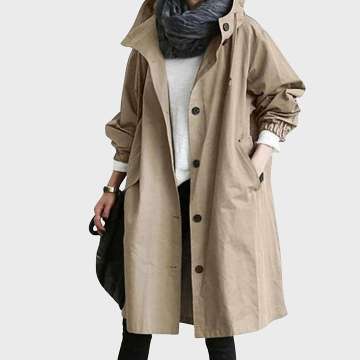 Knitted Longline Waterproof Jacket