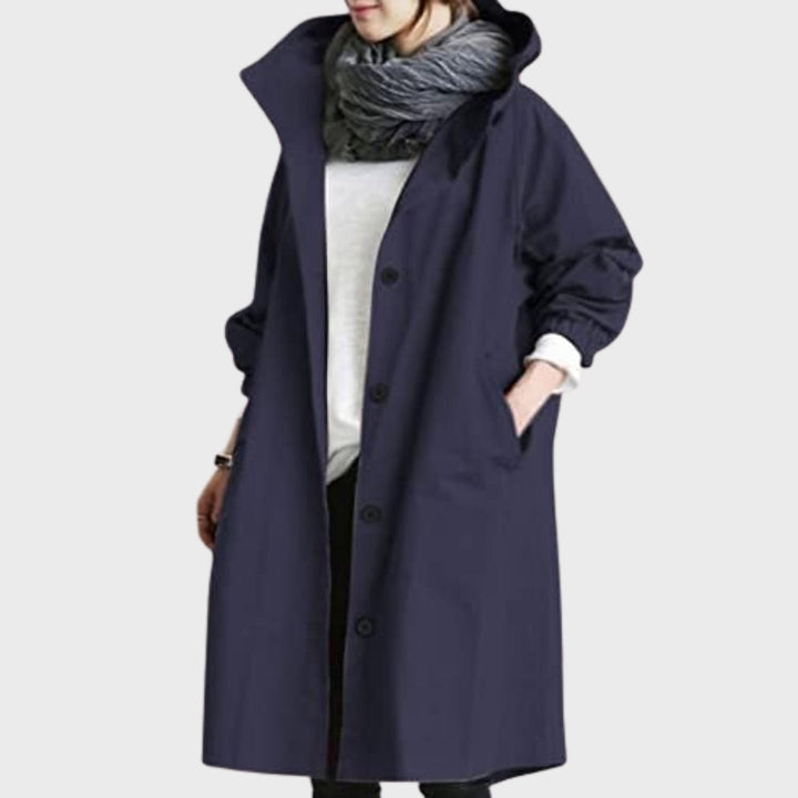 Knitted Longline Waterproof Jacket