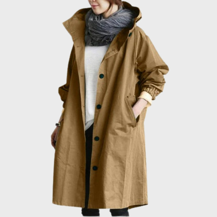 Knitted Longline Waterproof Jacket