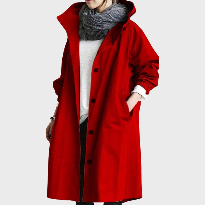 Knitted Longline Waterproof Jacket