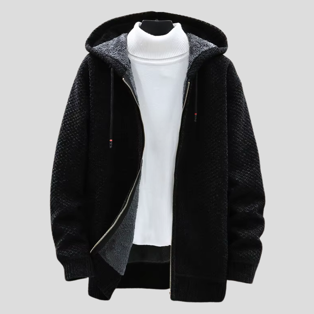 Mens Hooded Knitted Everyday Regular Fit Shirt