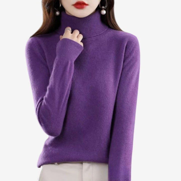 Womens Wool Turtleneck Sweater