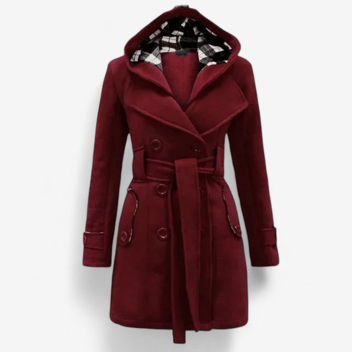 Long Sleeve Hooded Trench Coat