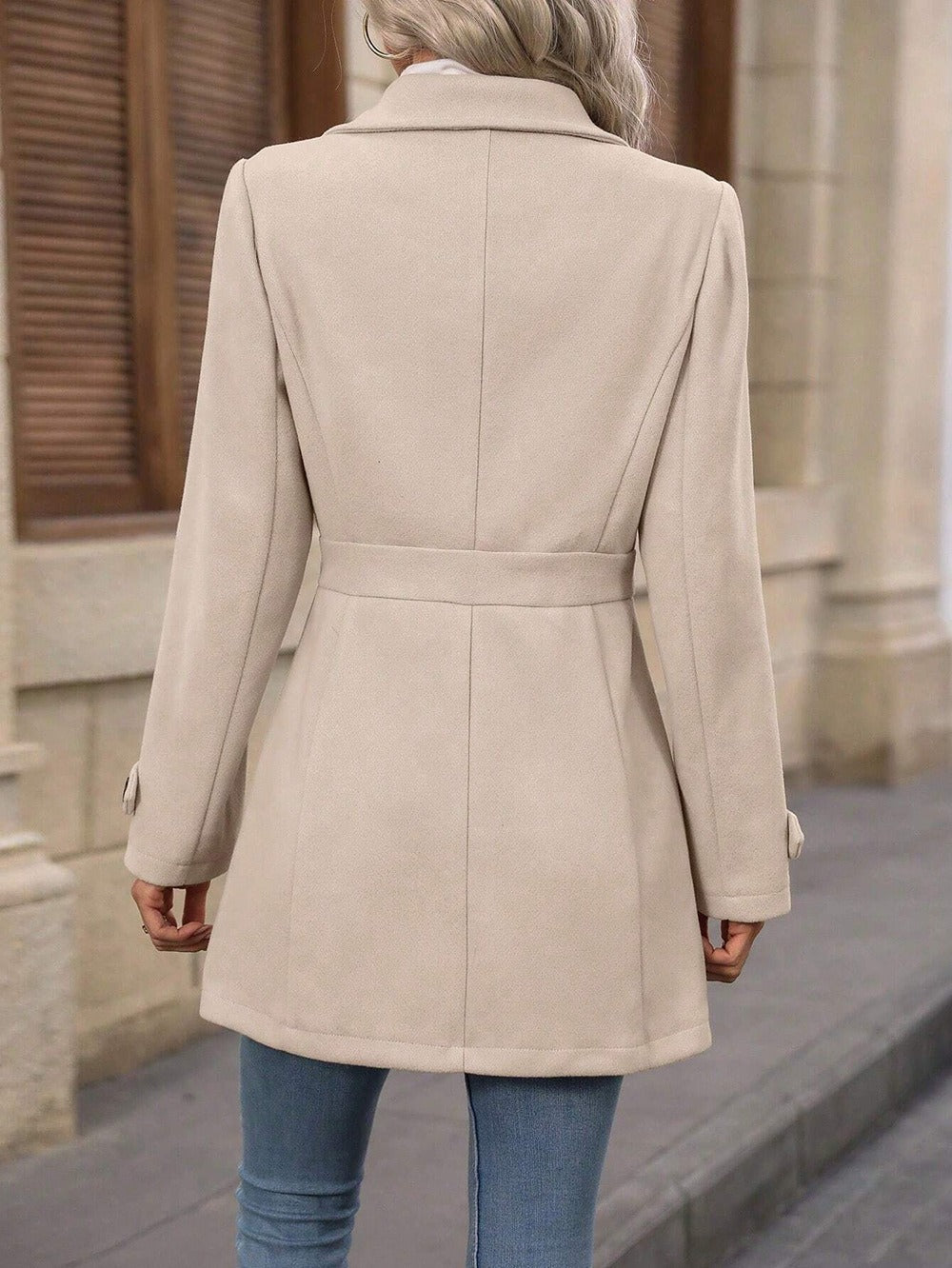 Womens Belted Trench Coat