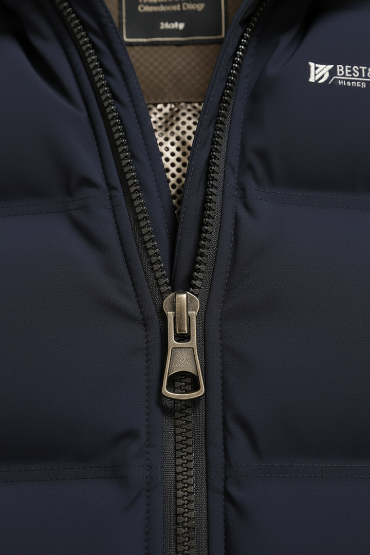 Mens Hooded Zip Front Parka