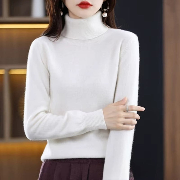 Womens Wool Turtleneck Sweater