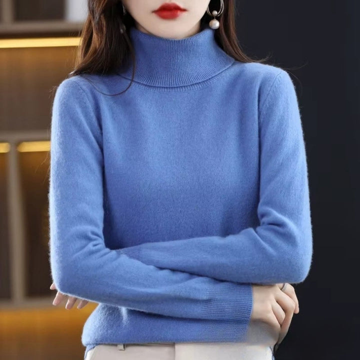 Womens Wool Turtleneck Sweater