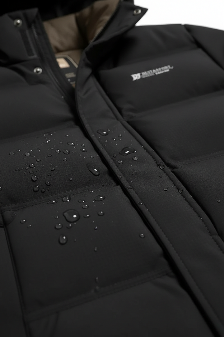 Mens Hooded Zip Front Parka