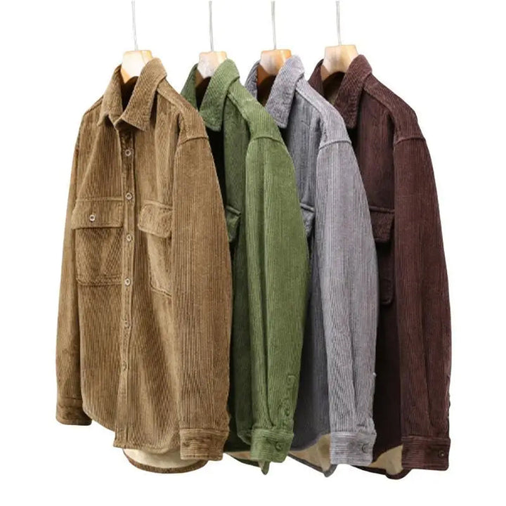 Mens Casual Ribbed Cuff Everyday Shirt