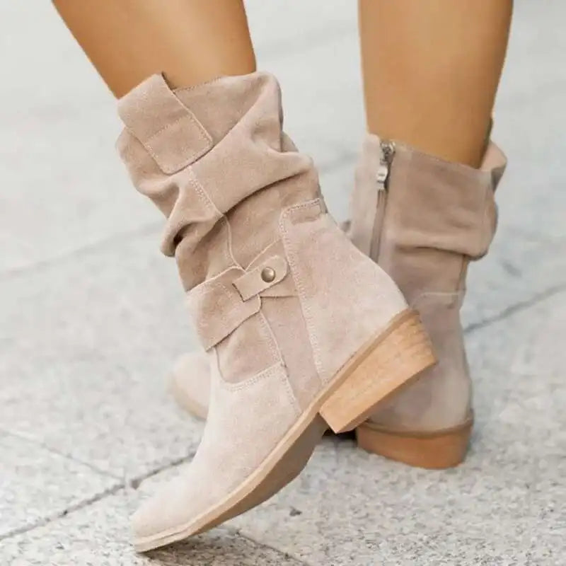 Womens Faux Suede Boots