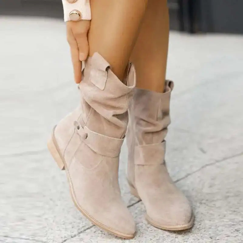 Womens Faux Suede Boots