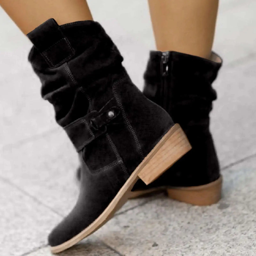 Womens Faux Suede Boots