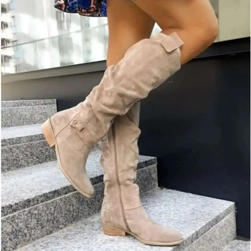 Womens Faux Suede Boots