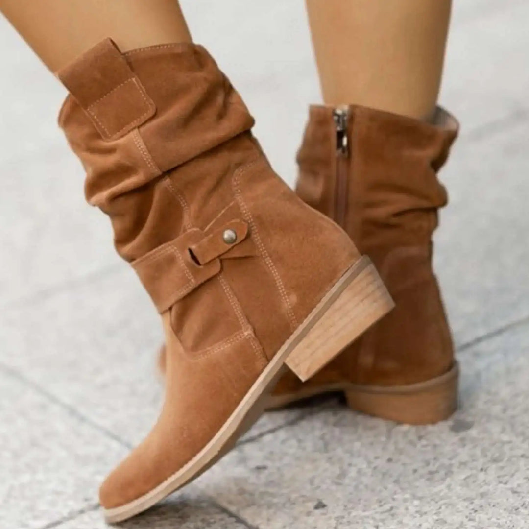 Womens Faux Suede Boots