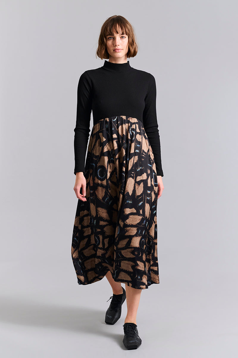 Sorcha | Kuhaki High-Neck Dress