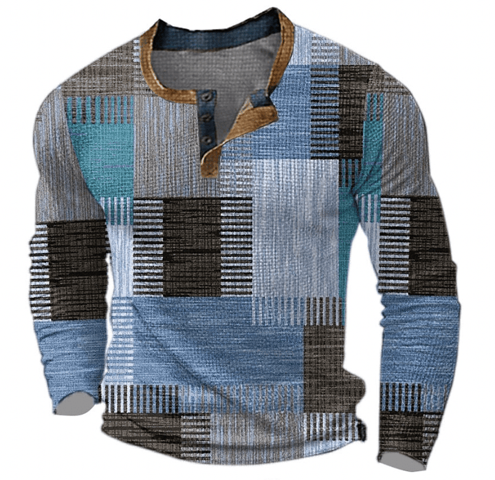 Mens Long Sleeve Ribbed Cuff Everyday Patch Pocket Shirt