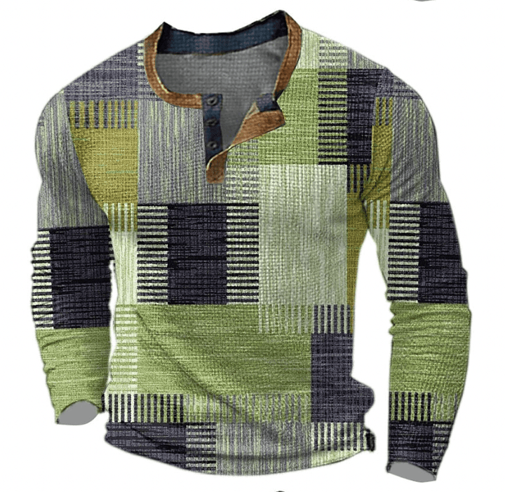 Mens Long Sleeve Ribbed Cuff Everyday Patch Pocket Shirt