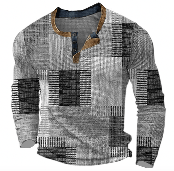 Mens Long Sleeve Ribbed Cuff Everyday Patch Pocket Shirt