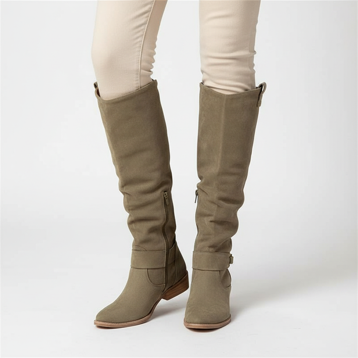 Womens Faux Suede Boots