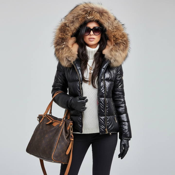 Hooded Faux Fur Winter Coat