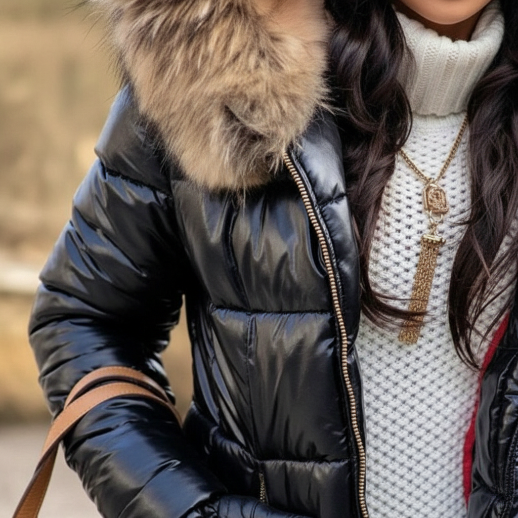 Hooded Faux Fur Winter Coat