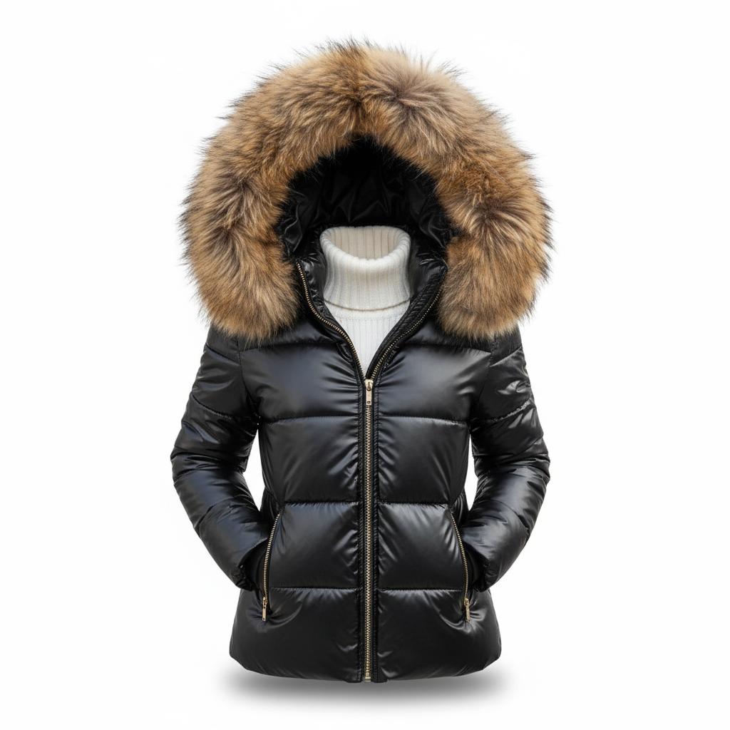 Hooded Faux Fur Winter Coat