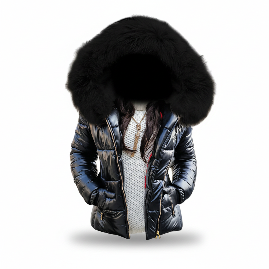Hooded Faux Fur Winter Coat
