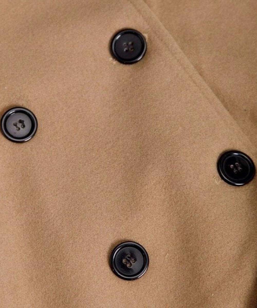 Mens Relaxed Fit Classic Ribbed Cuff Coat
