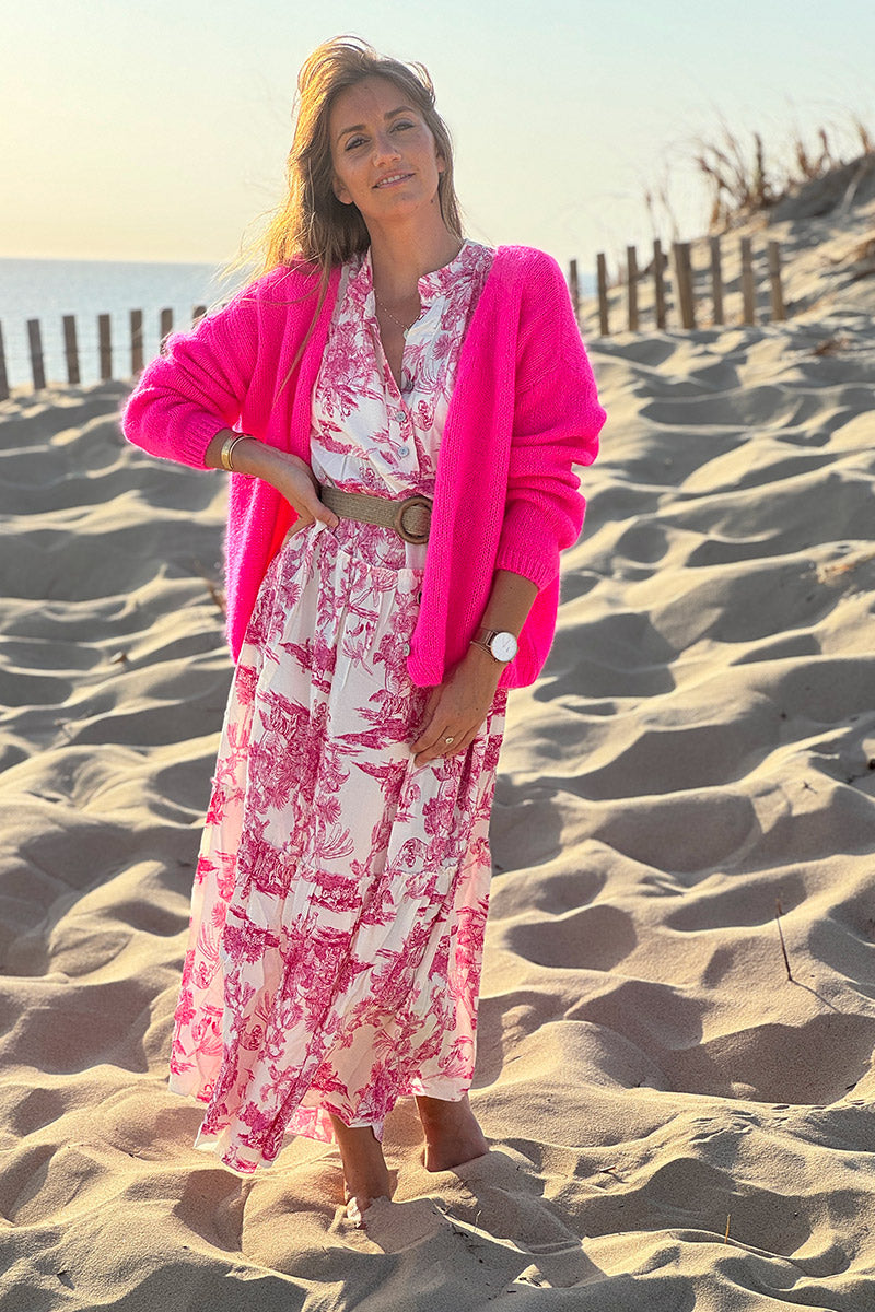 Knitted Pink Cardigan