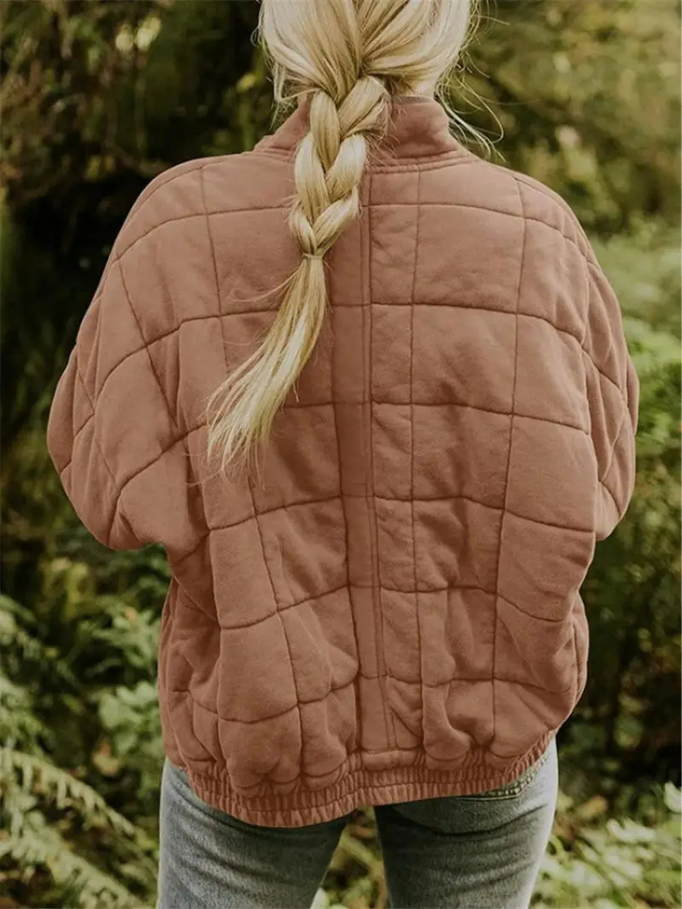 Womens Oversized Quilted Jacket
