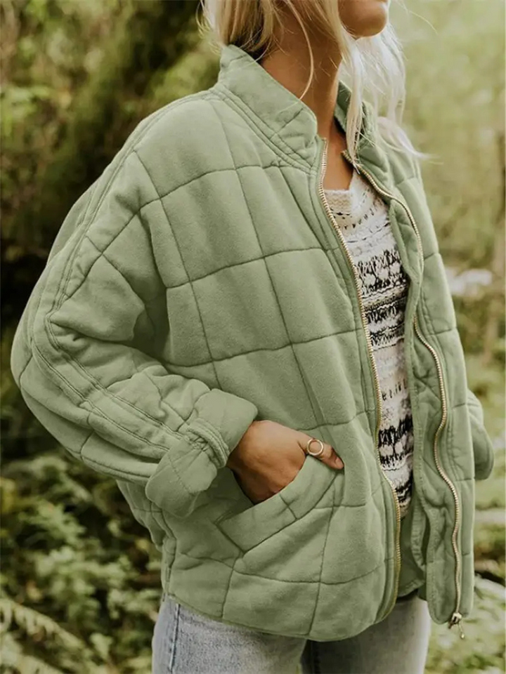 Womens Oversized Quilted Jacket