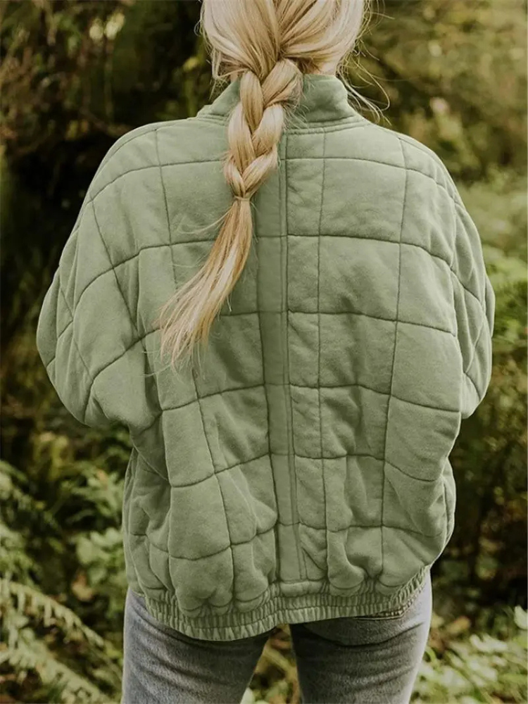 Womens Oversized Quilted Jacket