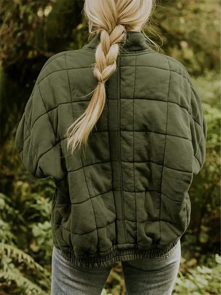 Womens Oversized Quilted Jacket